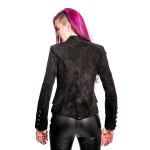 Military Jacket Black Suede