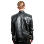 Biker Jacket Embossed Crocodile