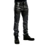 Biker Pants Stretch Leather