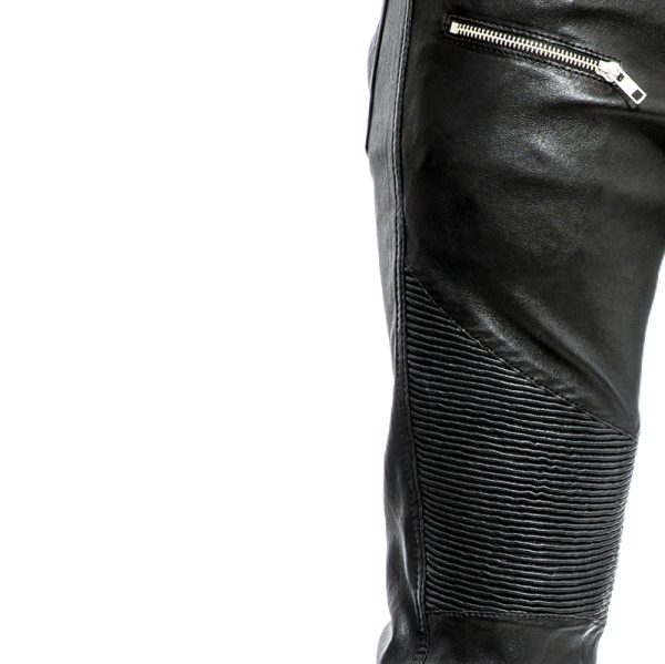 Biker Pants Stretch Leather