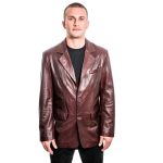 Suit Jacket in Embossed Snake