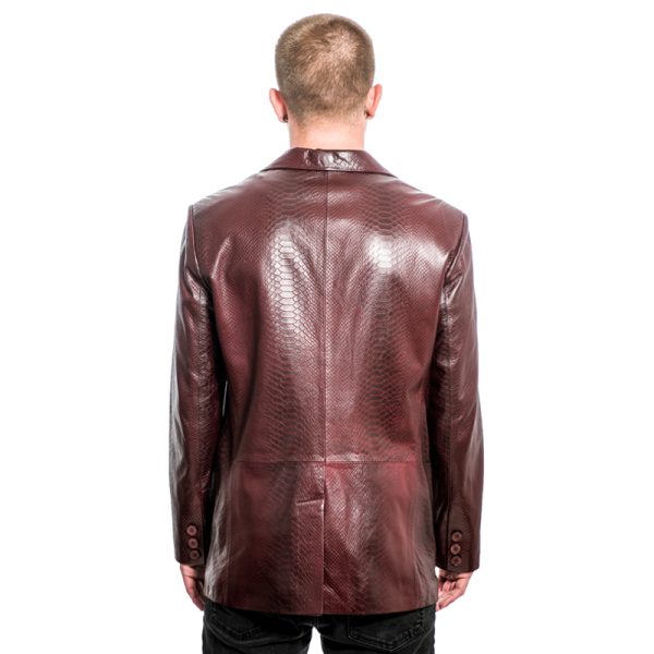 Suit Jacket in Embossed Snake