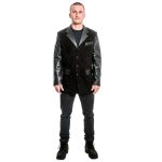 Suit Jacket in Suede and Leather