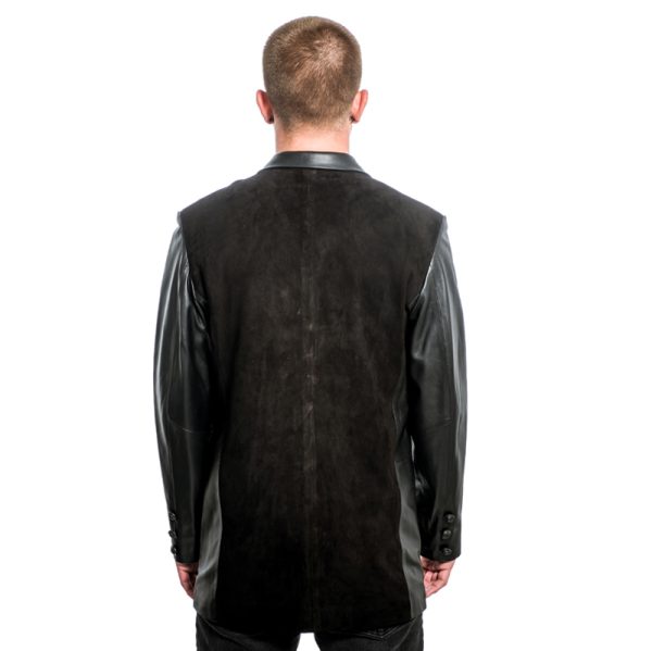 Suit Jacket in Suede and Leather