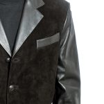Suit Jacket in Suede and Leather