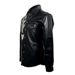Sterling Leather Shirt Snake Black