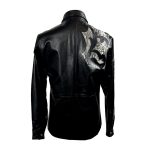 Sterling Leather Shirt Snake Black
