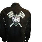 Suede Shirt with Spikes & Embroideries