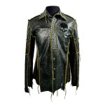 Edge Crocodile Leather Shirt