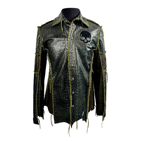 Edge Crocodile Leather Shirt