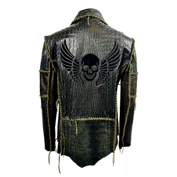 Edge Crocodile Leather Shirt