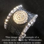 Silver Cuff w Custom Made Whitesnake