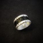 Silver Ring w Genuine Python