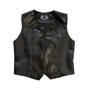 Leather Vest Snakeskin