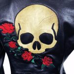 Edge Leather Jacket Skull