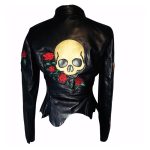 Edge Leather Jacket Skull