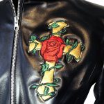 Edge Leather Jacket Skull