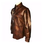 Sterling Leather Shirt Snake Brown