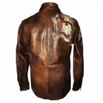 Sterling Leather Shirt Snake Brown