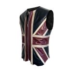 UK Union Jack Leather Vest