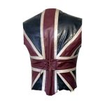 UK Union Jack Leather Vest
