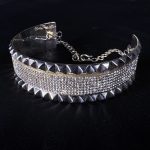 Crystal Stones with Pyramids in Silver Full Jewelry Set