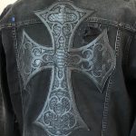 Ripped Denim Trucker Jacket w Trims