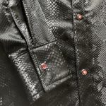 Black Snakeskin Dress Shirt
