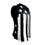 Black & White Stars & Stripes Leather Vest
