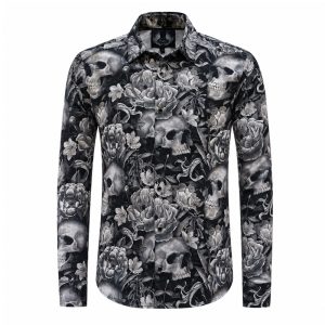 Skull & Roses Dress Shirt