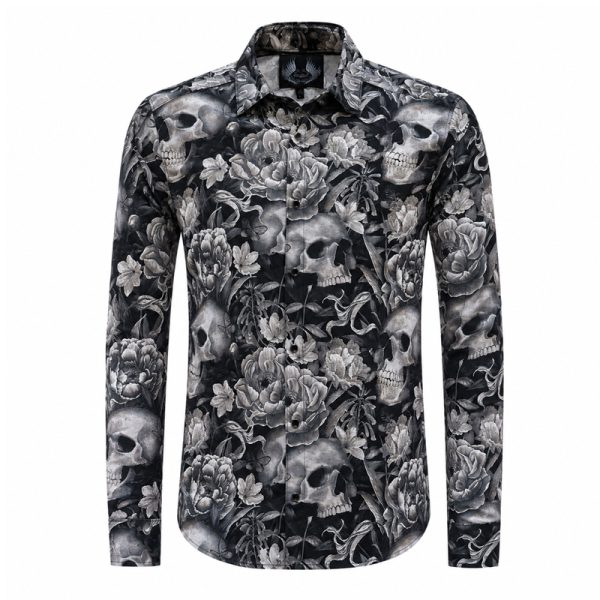Skull & Roses Dress Shirt