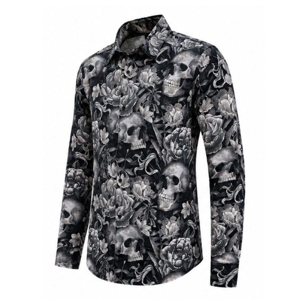 Skull & Roses Dress Shirt