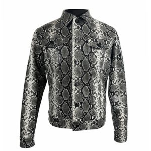 Snakeskin Trucker Jacket