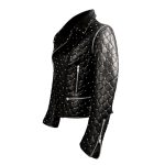 Leather Jacket & Vest Quilted with Swarovski