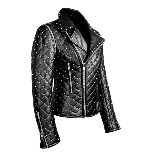 Leather Jacket & Vest Quilted with Swarovski